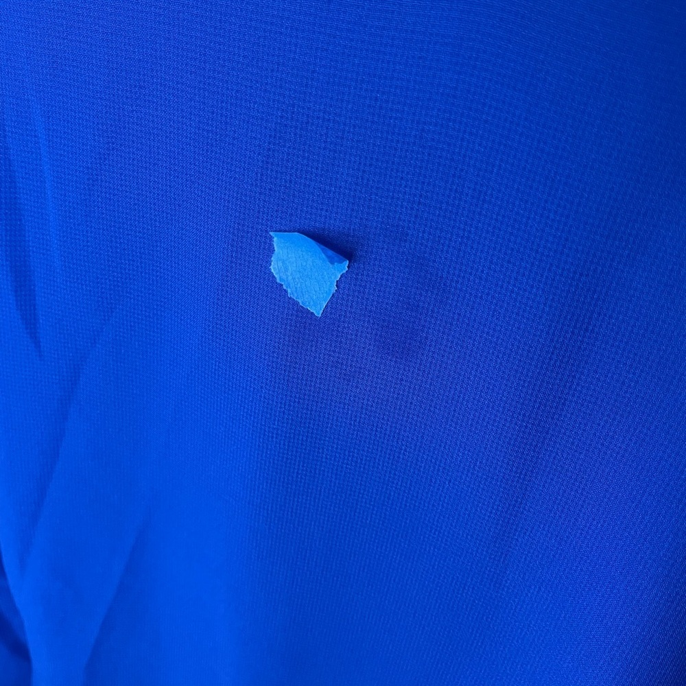 Ieena By Mac Duggal 55682 V‎ Neck, A Line, Bishop Sleeves, Cobalt Gown, size 20 - Picture 10 of 11